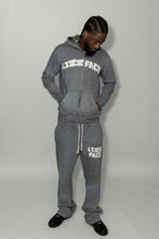 Load image into Gallery viewer, Male Grey Distressed Hoodie