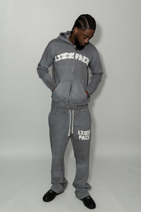 Male Grey Distressed Hoodie