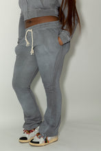 Load image into Gallery viewer, Female Grey Distressed Relaxed Sweatsuit